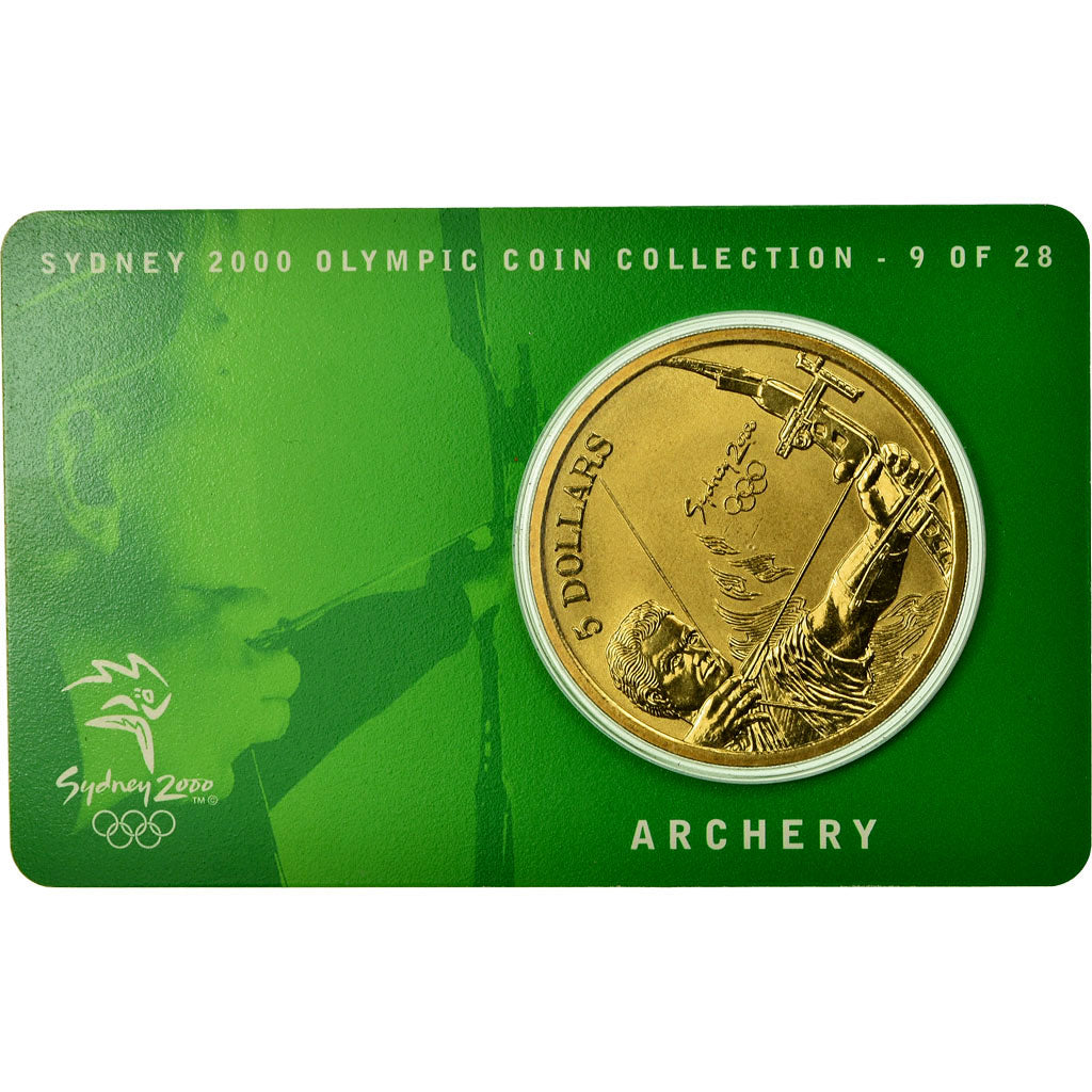 Coin, Australia, Elizabeth II, 5 Dollars, 2000, MS(65-70), Aluminum-Bronze