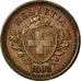Coin, Switzerland, Rappen, 1902, Bern, EF(40-45), Bronze, KM:3.2