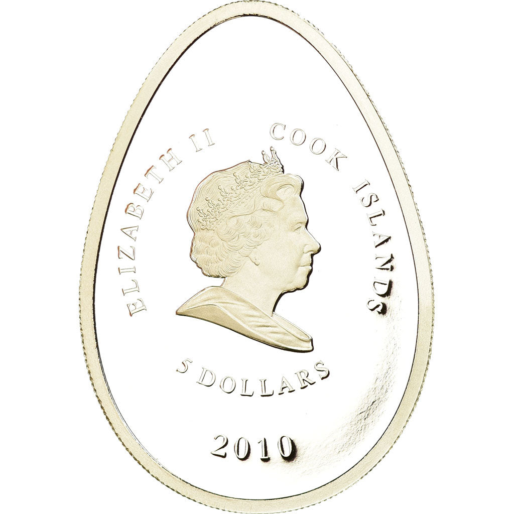 Moneta, Wyspy Cooka, Elizabeth II, 5 Dollars, 2010, CIT, Proof, MS(65-70)