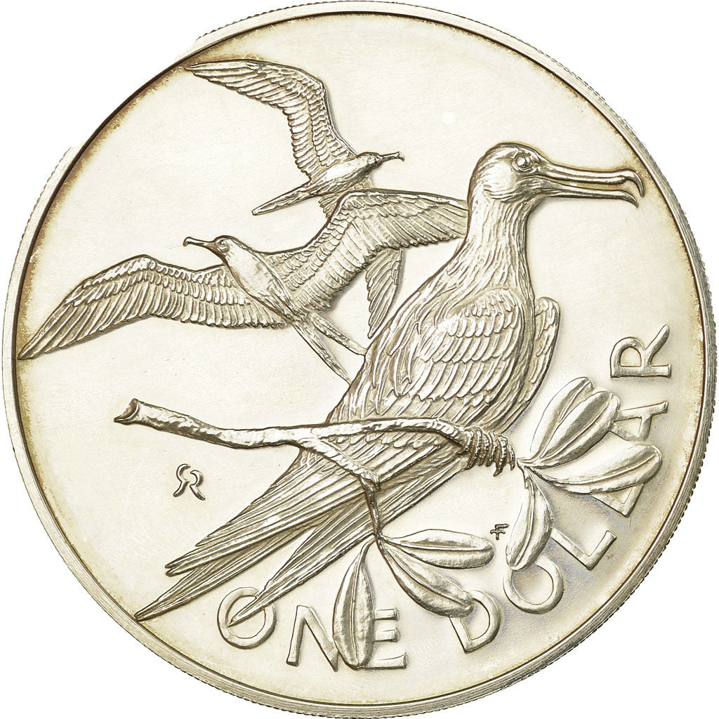 Coin, Cook Islands, Elizabeth II, Dollar, 1973, Franklin Mint, AU(55-58)