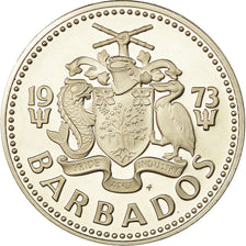Moneda, Barbados, 2 Dollars, 1973, Franklin Mint, Proof, SC, Cobre - níquel