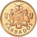 Moneta, Barbados, Cent, 1973, Franklin Mint, Proof, SPL-, Bronzo, KM:10