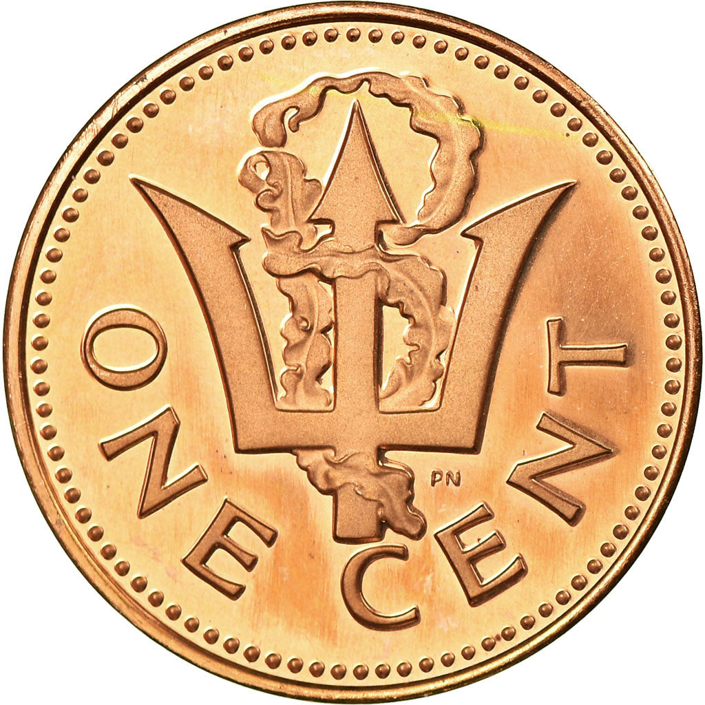 Moneta, Barbados, Cent, 1973, Franklin Mint, Proof, SPL-, Bronzo, KM:10