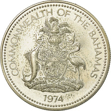 Coin, Bahamas, Elizabeth II, Dollar, 1974, Franklin Mint, U.S.A., Proof