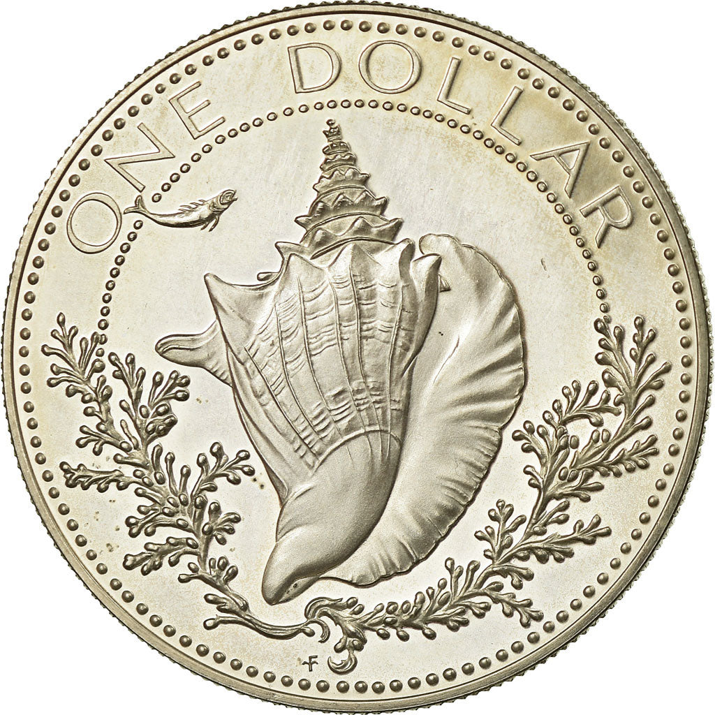Coin, Bahamas, Elizabeth II, Dollar, 1974, Franklin Mint, U.S.A., Proof
