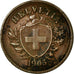 Coin, Switzerland, Rappen, 1905, Bern, EF(40-45), Bronze, KM:3.2