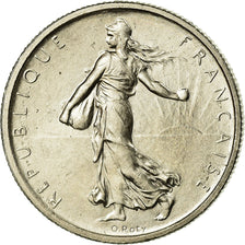 Coin, France, Semeuse, 1/2 Franc, 1965, Paris, MS(65-70), Nickel, KM:931.1