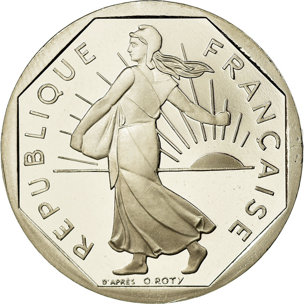 Moneda, Francia, Semeuse, 2 Francs, 1999, Paris, BE, FDC, Níquel, KM:942.2