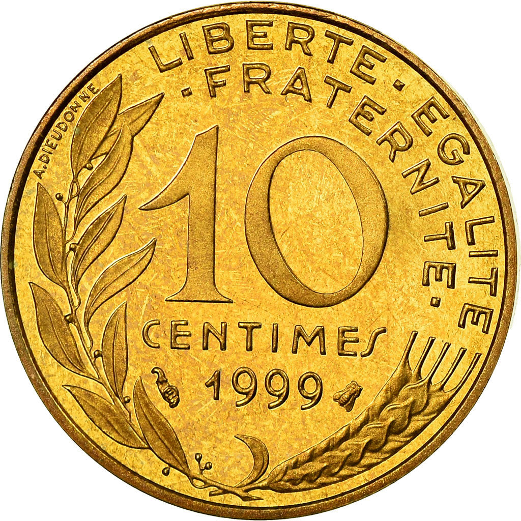 Coin, France, Marianne, 10 Centimes, 1999, Paris, BE, MS(65-70)