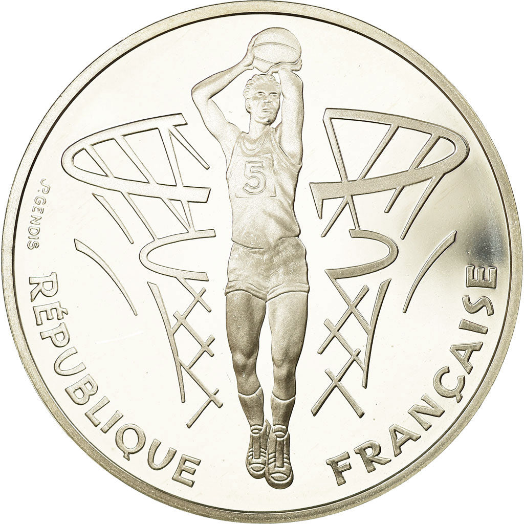 Coin, France, Lancer franc, 100 Francs, 1991, BE, MS(65-70), Silver, KM:992