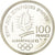 Moneda, Francia, Alpine skiing, 100 Francs, 1989, BE, FDC, Plata, KM:971