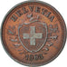 SWITZERLAND, Rappen, 1908, Bern, KM #3.2, AU(55-58), Bronze, 16, 1.51