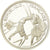 Moneda, Francia, Free-style skier, 100 Francs, 1990, BE, FDC, Plata, KM:983