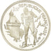 Moneda, Francia, Cross-country skier, 100 Francs, 1991, BE, FDC, Plata, KM:994
