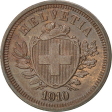 SWITZERLAND, Rappen, 1910, Bern, KM #3.2, AU(50-53), Bronze, 16, 1.48