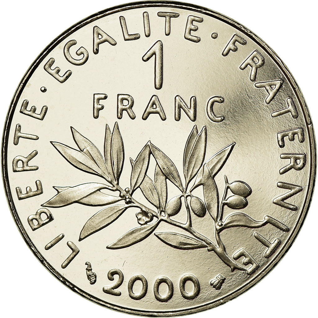 Monnaie, France, Semeuse, Franc, 2000, Paris, BE, FDC, Nickel, Gadoury:474b