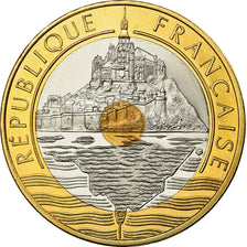 Coin, France, Mont Saint Michel, 20 Francs, 2001, Paris, BE, MS(65-70)