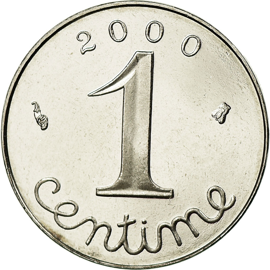 Moneta, Francia, Épi, Centime, 2000, Paris, BE, FDC, Acciaio inossidabile