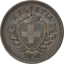 SWITZERLAND, Rappen, 1914, Bern, KM #3.2, AU(50-53), Bronze, 16, 1.46