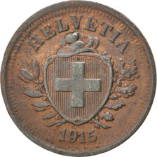 SWITZERLAND, Rappen, 1915, Bern, KM #3.2, AU(50-53), Bronze, 16, 1.47