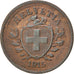 SWITZERLAND, Rappen, 1915, Bern, KM #3.2, AU(50-53), Bronze, 16, 1.47