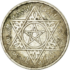 Coin, Morocco, Mohammed V, 100 Francs, 1953, Paris, EF(40-45), Silver, KM:52