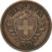 SWITZERLAND, Rappen, 1928, Bern, KM #3.2, EF(40-45), Bronze, 16, 1.49