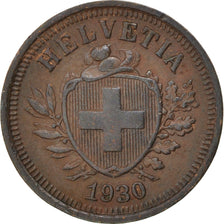 SWITZERLAND, Rappen, 1930, Bern, KM #3.2, EF(40-45), Bronze, 16, 1.51