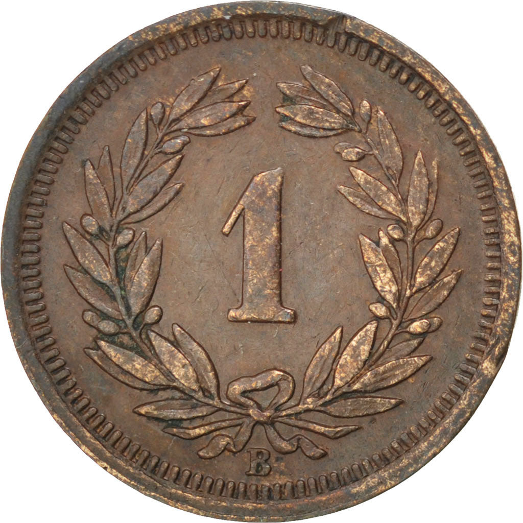 SWITZERLAND, Rappen, 1930, Bern, KM #3.2, EF(40-45), Bronze, 16, 1.51