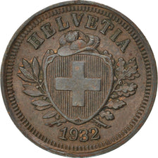 SWITZERLAND, Rappen, 1932, Bern, KM #3.2, AU(50-53), Bronze, 16, 1.49