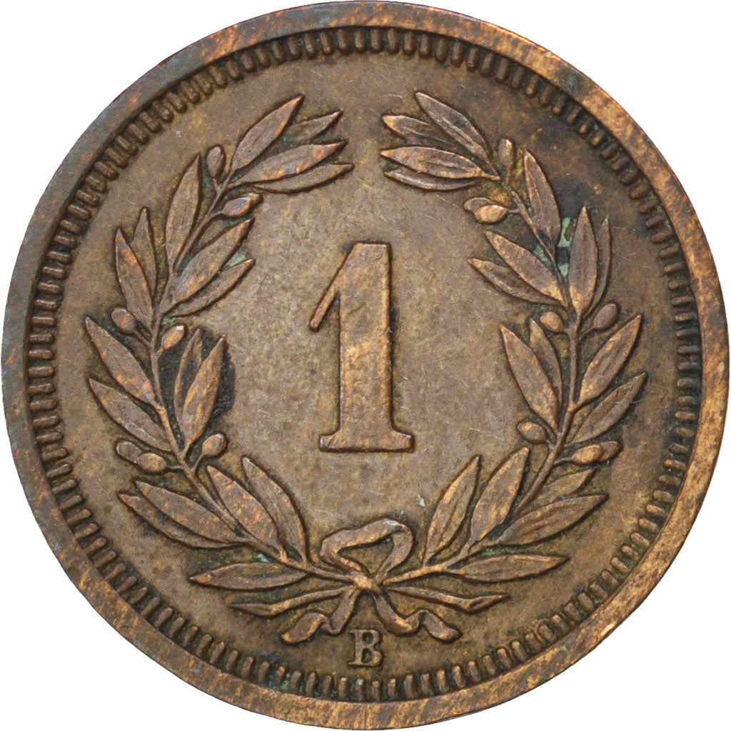 Svizzera, Rappen, 1933, Bern, BB, Bronzo, KM:3.2