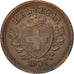 Svizzera, Rappen, 1934, Bern, BB, Bronzo, KM:3.2