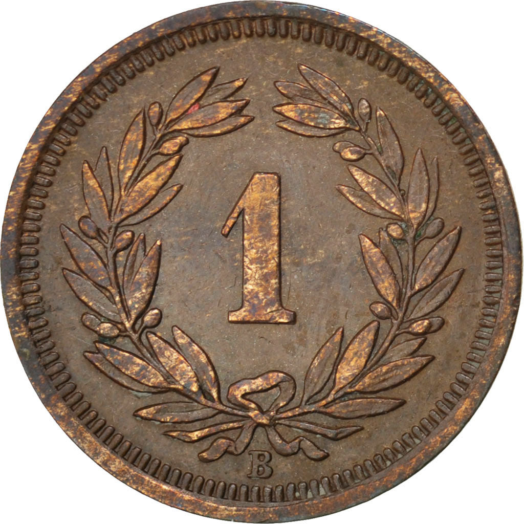 Svizzera, Rappen, 1934, Bern, BB, Bronzo, KM:3.2
