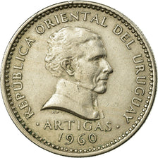 Coin, Uruguay, 50 Centesimos, 1960, Santiago, AU(55-58), Copper-nickel, KM:41