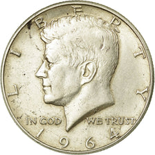 Coin, United States, Kennedy Half Dollar, Half Dollar, 1964, U.S. Mint