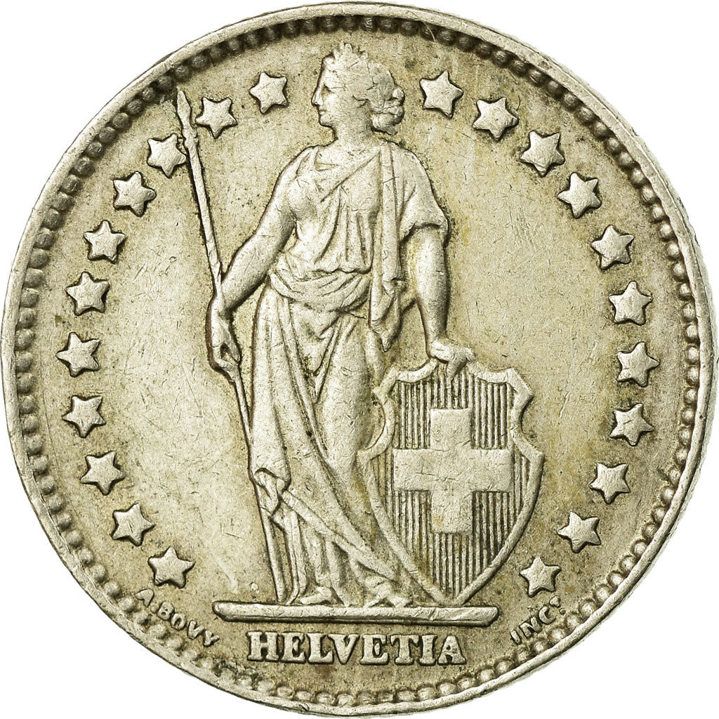 Coin, Switzerland, Franc, 1963, Bern, EF(40-45), Copper-nickel, KM:24a.1