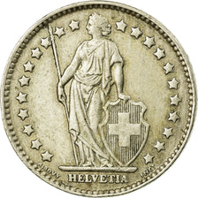 Coin, Switzerland, Franc, 1963, Bern, EF(40-45), Copper-nickel, KM:24a.1