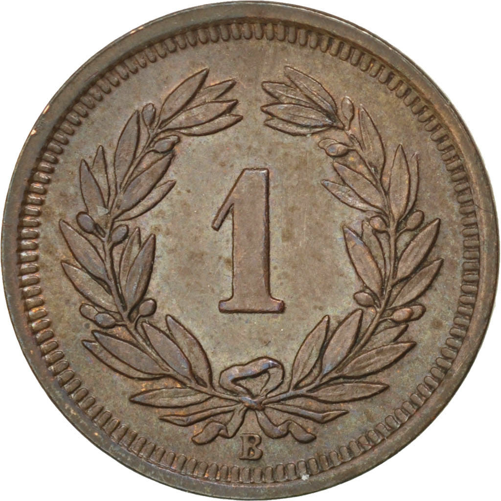 Coin, Switzerland, Rappen, 1937, Bern, AU(55-58), Bronze, KM:3.2