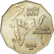 Monnaie, INDIA-REPUBLIC, 2 Rupees, 1998, SPL, Copper-nickel, KM:121.3