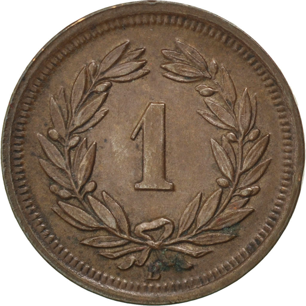 SWITZERLAND, Rappen, 1938, Bern, KM #3.2, AU(50-53), Bronze, 16, 1.51