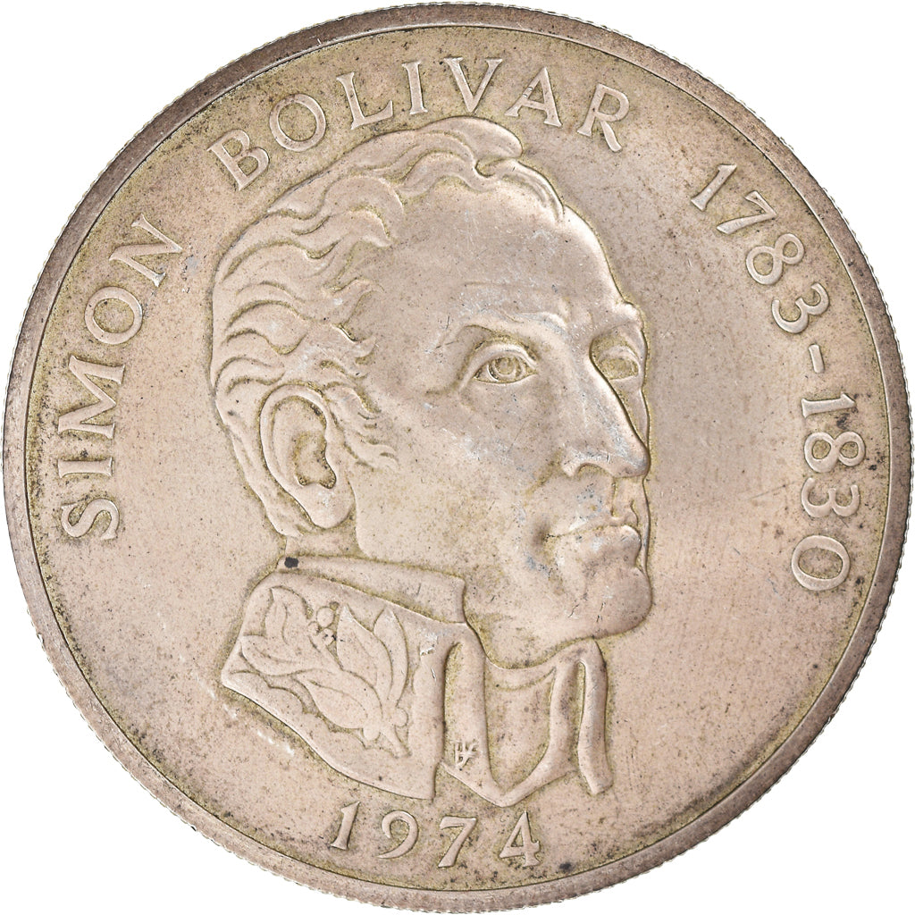 Coin, Panama, 20 Balboas, 1974, U.S. Mint, AU(55-58), Silver, KM:31