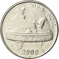 Coin, INDIA-REPUBLIC, 50 Paise, 2000, MS(63), Stainless Steel, KM:69