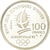 Moneda, Francia, Alpine skiing, 100 Francs, 1989, BE, EBC+, Plata, KM:971