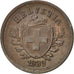 SWITZERLAND, Rappen, 1939, Bern, KM #3.2, MS(60-62), Bronze, 16, 1.52