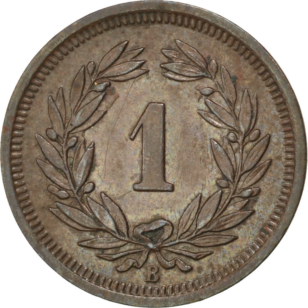 SWITZERLAND, Rappen, 1939, Bern, KM #3.2, MS(60-62), Bronze, 16, 1.52