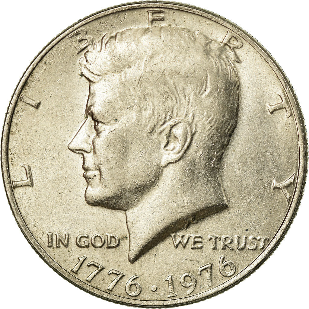 Coin, United States, Kennedy Half Dollar, Half Dollar, 1976, U.S. Mint