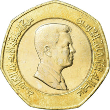 Coin, Jordan, Abdullah II, 1/2 Dinar, 2009/AH1430, MS(63), Bi-Metallic, KM:79