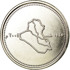 Coin, Iraq, 100 Dinars, 2004 / AH1425, MS(63), Stainless Steel, KM:177