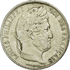 Coin, France, Louis-Philippe, 5 Francs, 1831, Strasbourg, AU(50-53), Silver