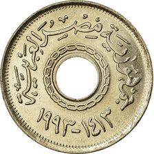 Coin, Egypt, 25 Piastres, 1993/AH1413, MS(63), Copper-nickel, KM:734